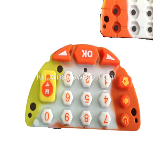 Epoxy Coating Colorful Carbon Pills Button Klavyeya